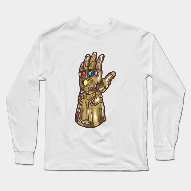 Infinity Gauntlet Long Sleeve T-Shirt by dbcreations25